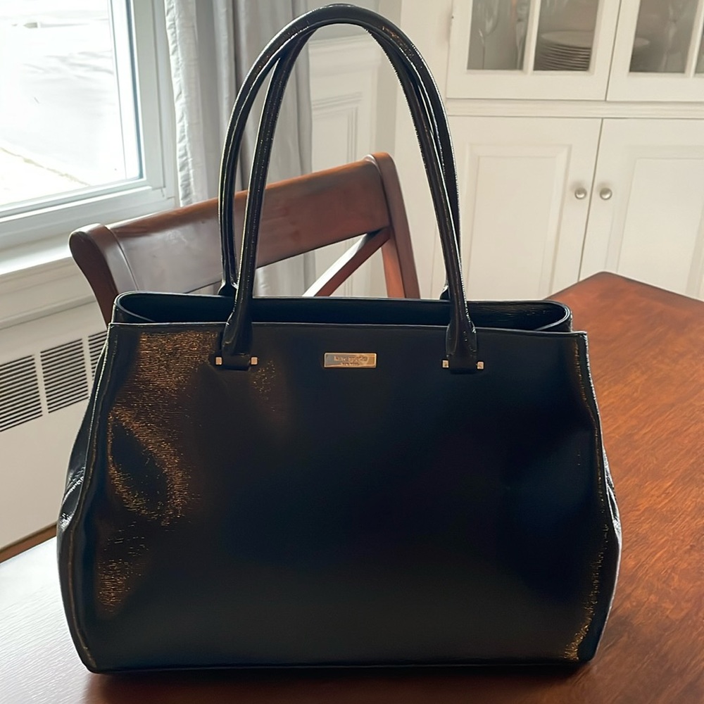 Black patent Kate Spade purse
